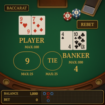Rabona Casino - Baccarat Table Game