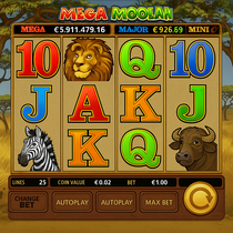 Rabona - Mega Moolah Slot Game - Progressive Jackpot